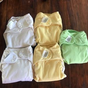 Lot of 5 Bumgenius cloth diapers